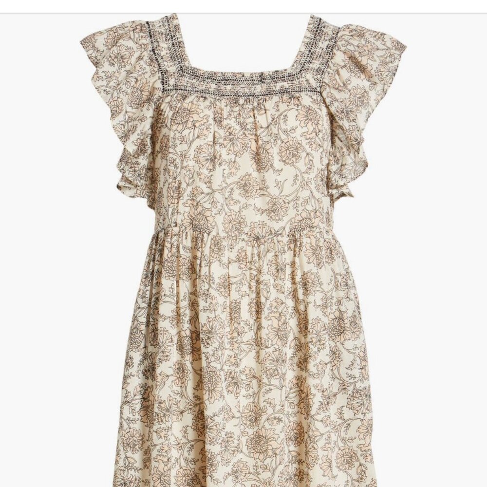 Free People Bonita Floral Print Dress with Pockets - XL